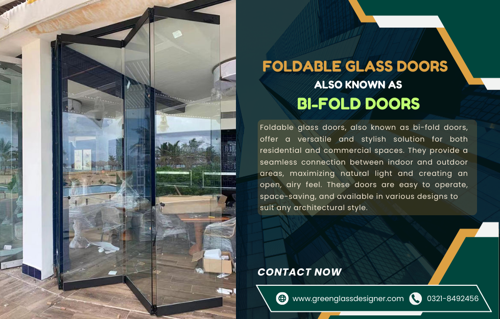 FOLDABLE GLASS DOOR