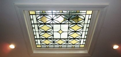 Modern skylight glass design bringing natural light into a bright Pakistani home