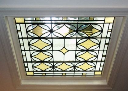 Modern skylight glass design bringing natural light into a bright Pakistani home