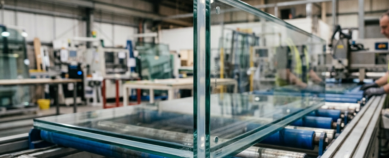 Laminated glass installation showcasing safety, durability, and modern architectural design