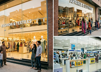 Modern glass shop front attracting customers with a clear and inviting storefront