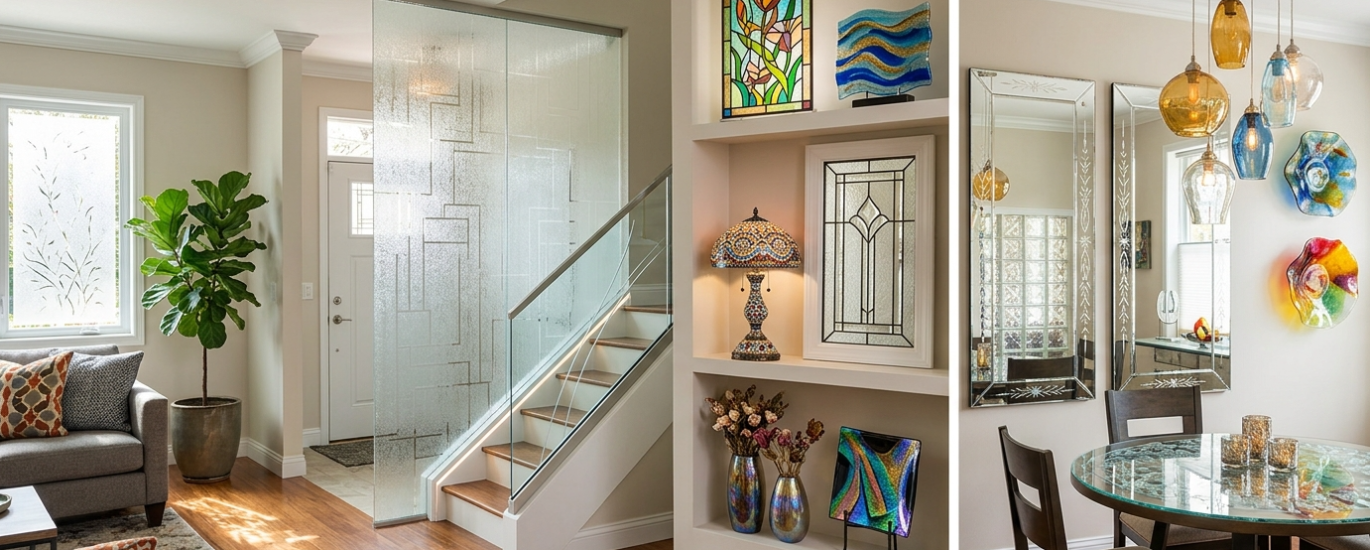 Decorative glass interior design
