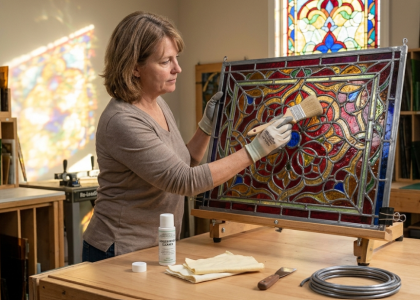 Stained glass care and maintenance