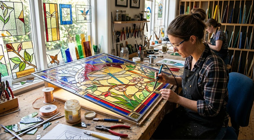 Stained glass design consultation
