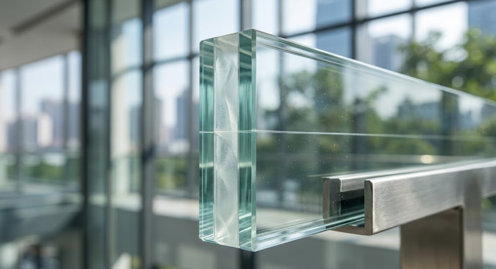 Laminated glass for soundproofing