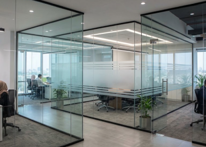 Office glass partition cost in Pakistan