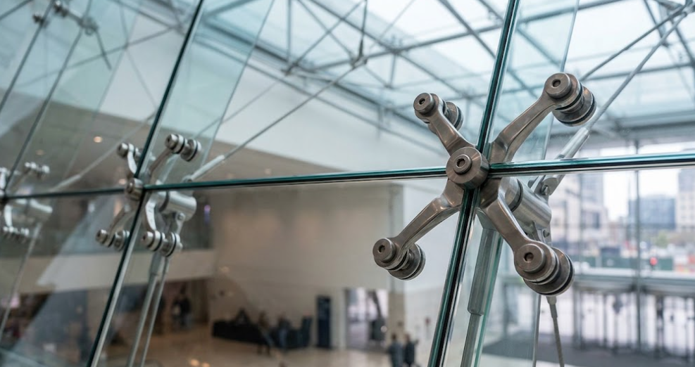 Safe glass shop front
